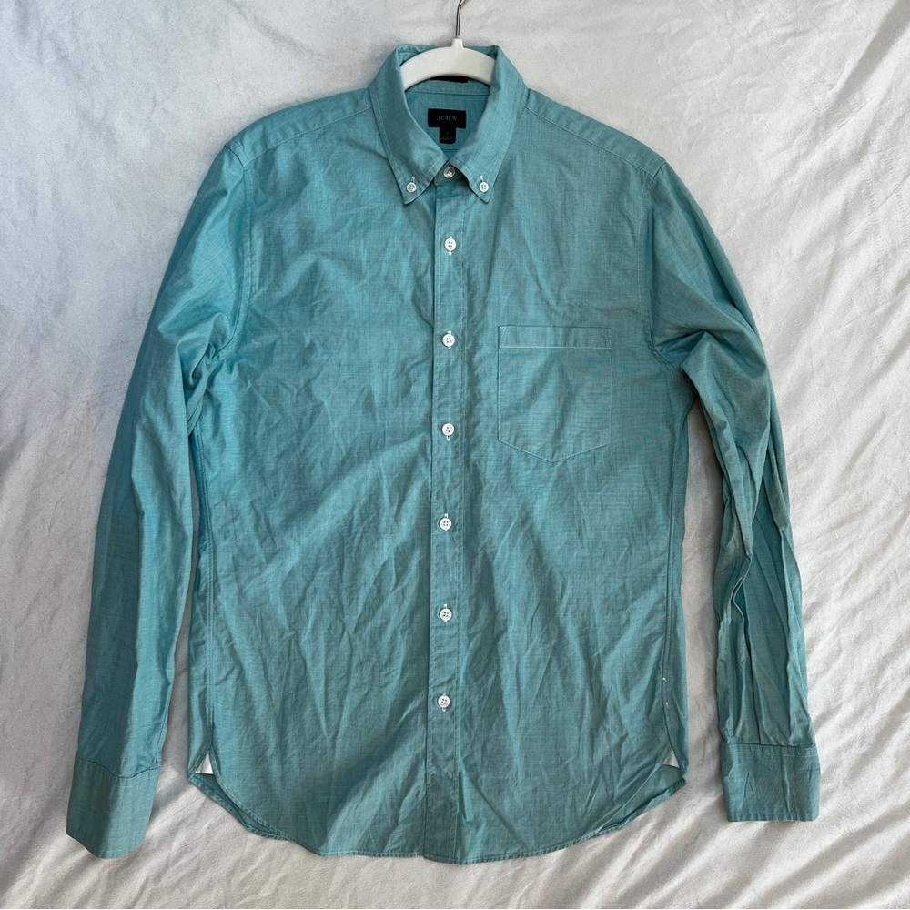 J.Crew Long Sleeve Mint Button Up, Small, Lightweight